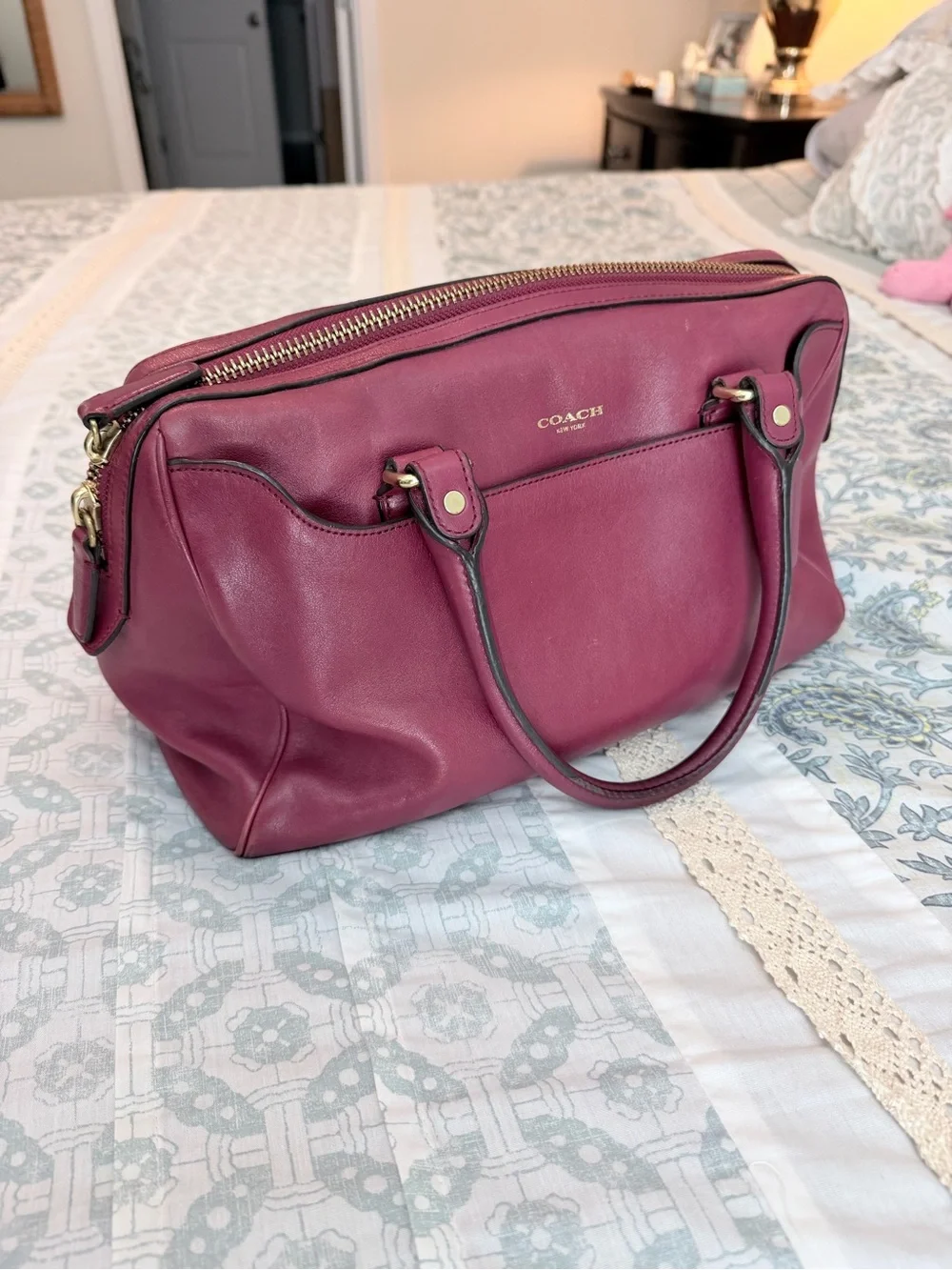 COACH Legacy Haley Leather Satchel 23574